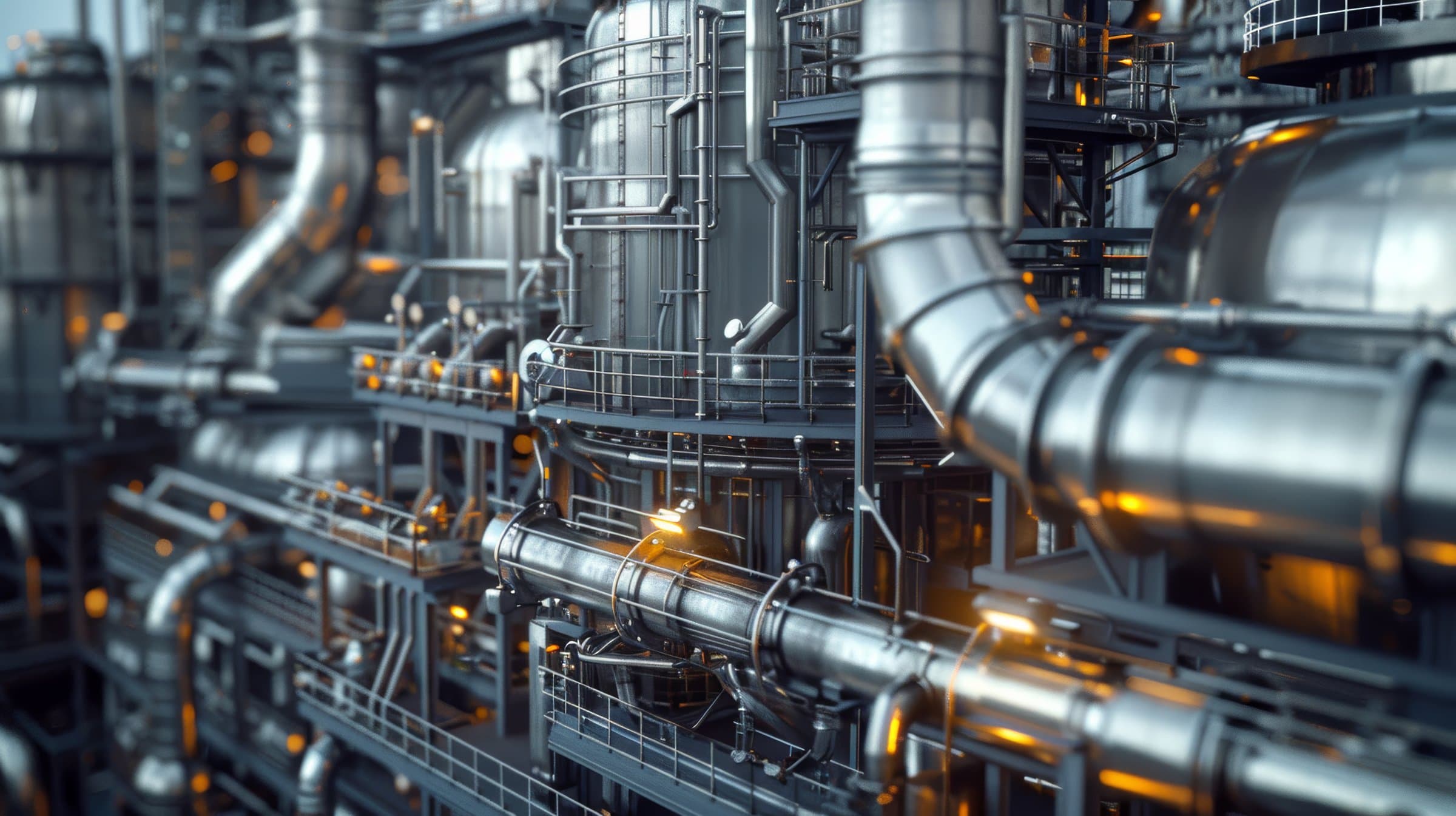Chemical fluid processing piping with Marzolf interlocking split flanges