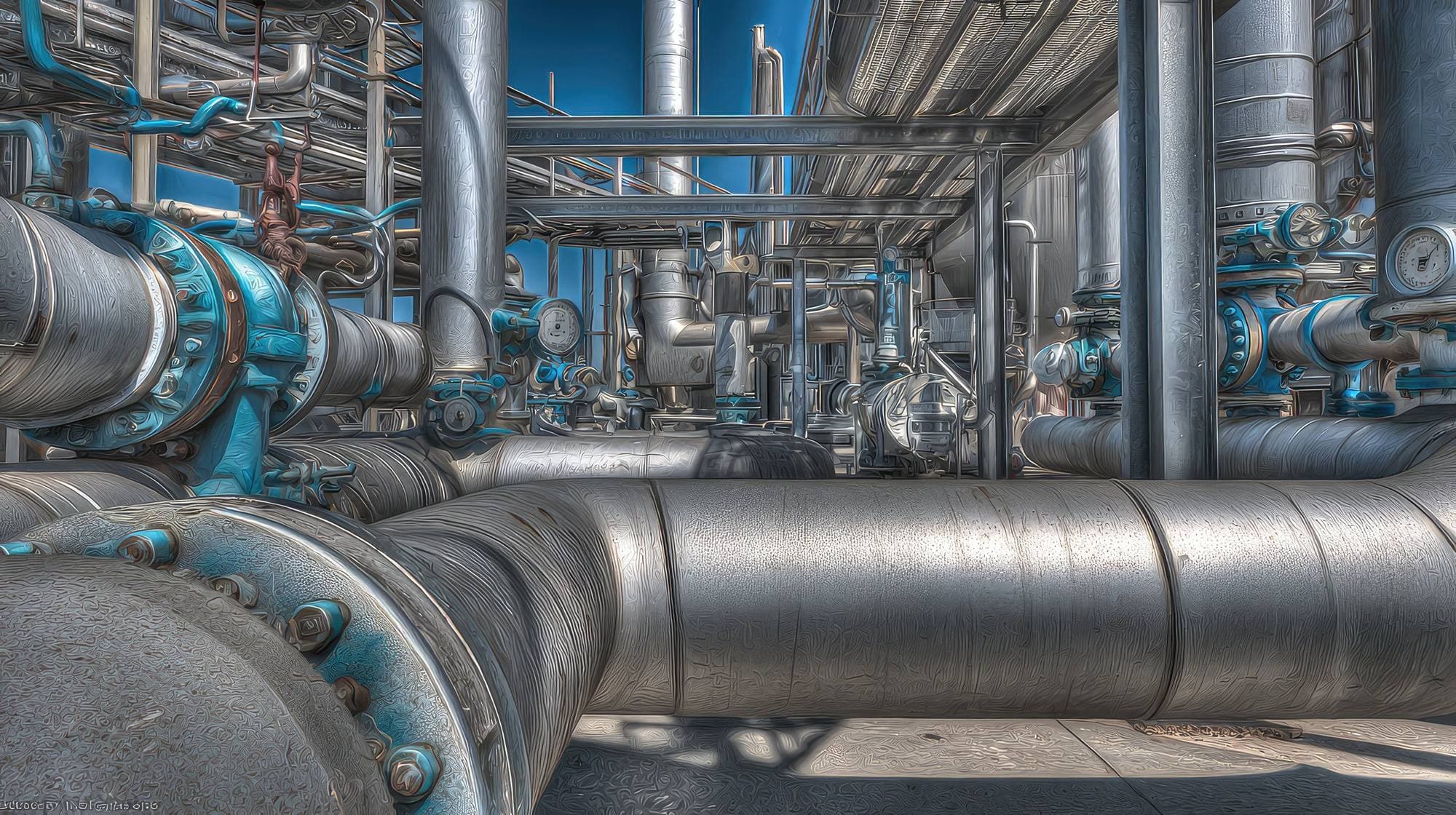 Oil and gas hydrocarbon piping with interlocking split flanges